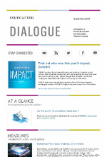 Dialogue - September 2019 - Find out who won this year's Impact Awards!