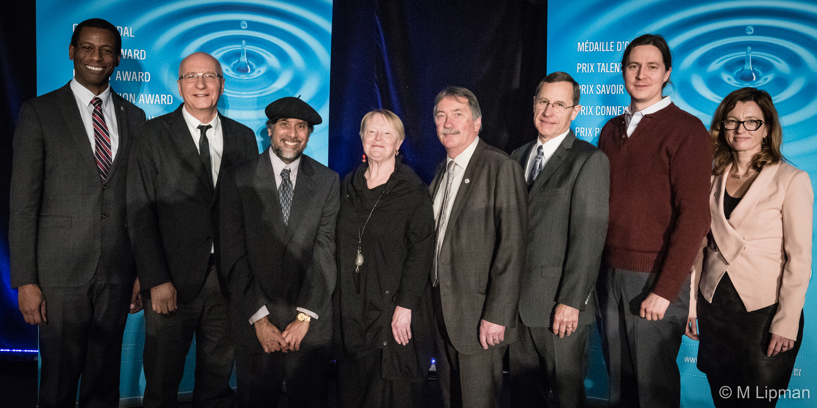 Impact Award Winners with Greg Fergus, Ted Hewitt, and Dominique Bérubé