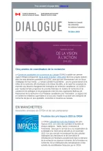 Dialogue - Octobre 2023 - Cinq années de coordination de la recherche
