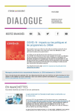 Dialogue - April 2020 - COVID-19 : impacts sur les politiques et les programmes du CRSH