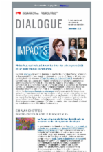 Dialogue - December 2022 - Pleins feux sur les lauréates et lauréats des prix Impacts 2022 et sur leurs travaux de recherche