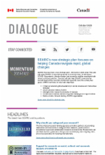 Dialogue - October 2020 - SSHRC's new strategic plan focuses on helping Canada navigate rapid, global changes