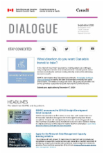 Dialogue - September 2020 - What direction do you want Canada's transit to take?